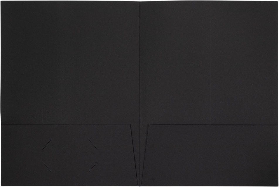 Black Linen 9 x 12 Folders