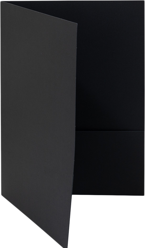 Black Linen 9 x 12 Folders