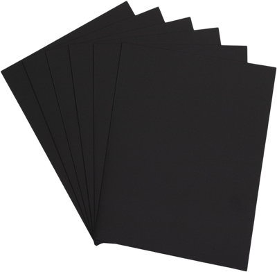 Black Linen 9 x 12 Folders