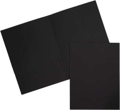 Black Linen 9 x 12 Folders