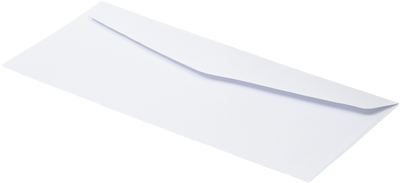 White with Security Tint 24lb #10 Bottom Reverse Flap Window Envelopes (4 1/8 x 9 1/2)