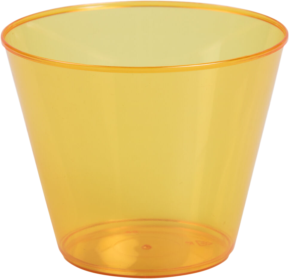 Orange 9oz Plastic Tumblers - 72 Pack