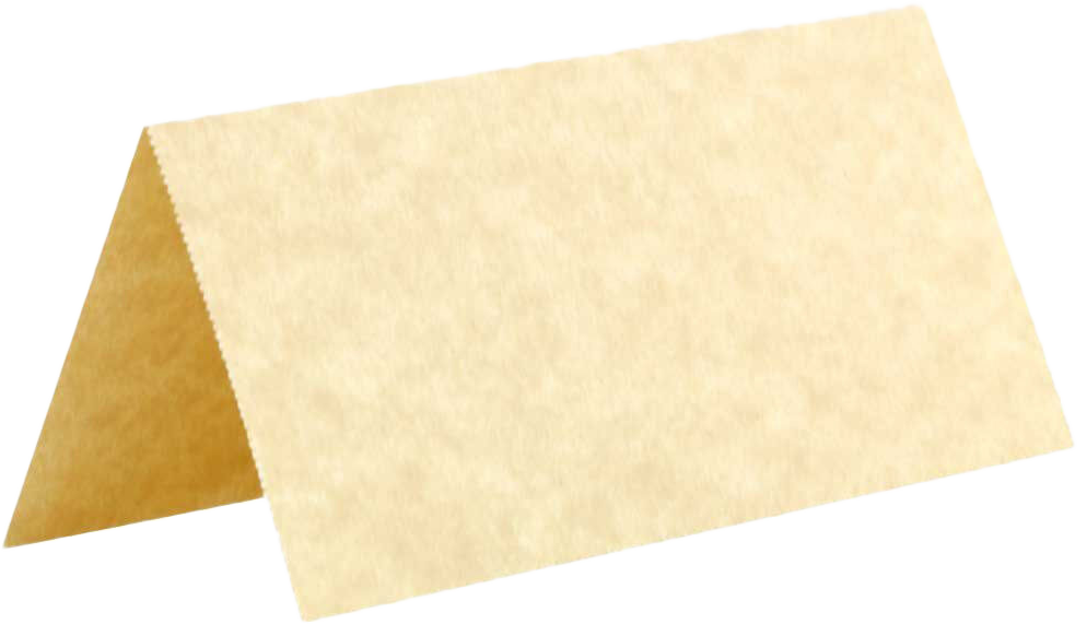 Natural Parchment 3 3/4 x 1 3/4 Printable Place Cards