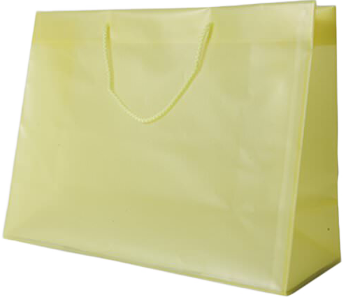 Yellow Brite Hue X-Large Horizontal Shopping Bags (15 x 12 x 6)