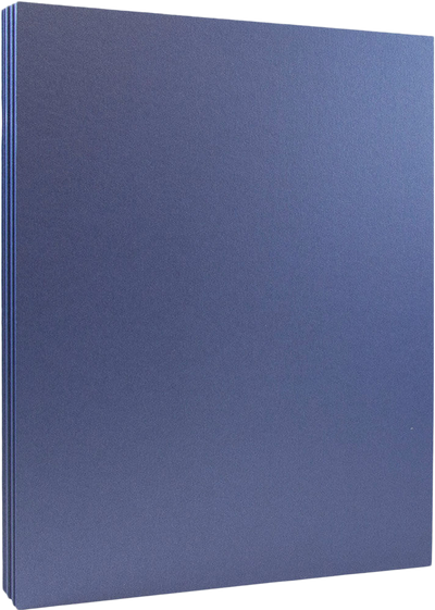Sapphire Blue Metallic 105lb 8 1/2 x 11 Cardstock