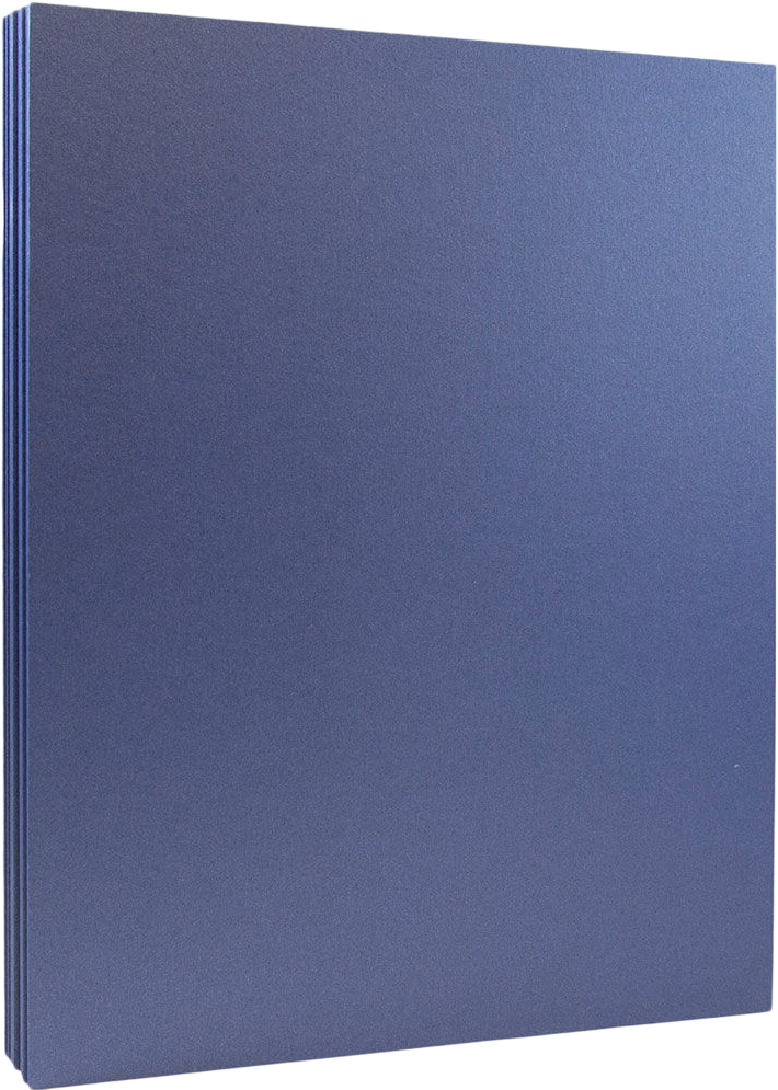 Sapphire Blue Metallic 105lb 8 1/2 x 11 Cardstock