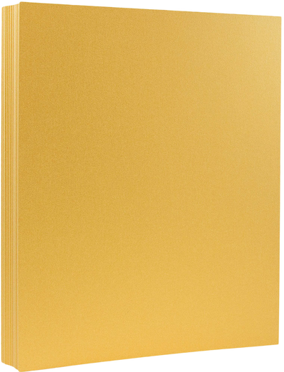 Gold Metallic 105lb 8 1/2 x 11 Cardstock
