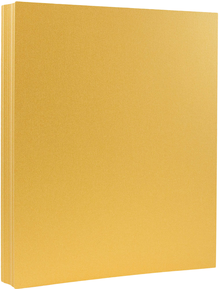 Gold Metallic 105lb 8 1/2 x 11 Cardstock