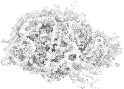 White Shred Crinkle Cut Shred Tissue Paper - 2oz
