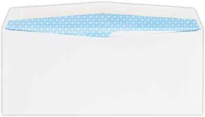 White with Security Tint 24lb #9 Regular Double Window Envelopes (3 7/8 x 8 7/8)