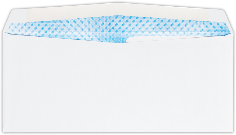 White with Security Tint 24lb #9 Regular Double Window Envelopes (3 7/8 x 8 7/8)