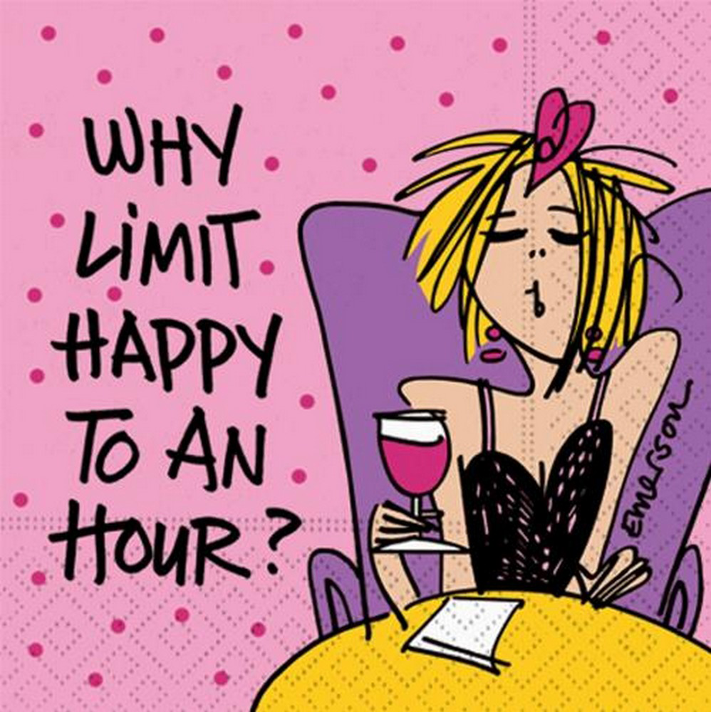 Why Limit 5 x 5 Novelty Holiday Cocktail Napkins - 20 Pack