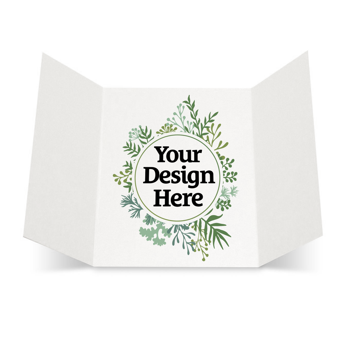 White Recycled A7 Gatefold Invitations Recycled (5 x 7)