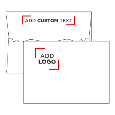 White 28lb A7 Squiggle Flap Invitation Envelopes (5 1/4 x 7 1/4)