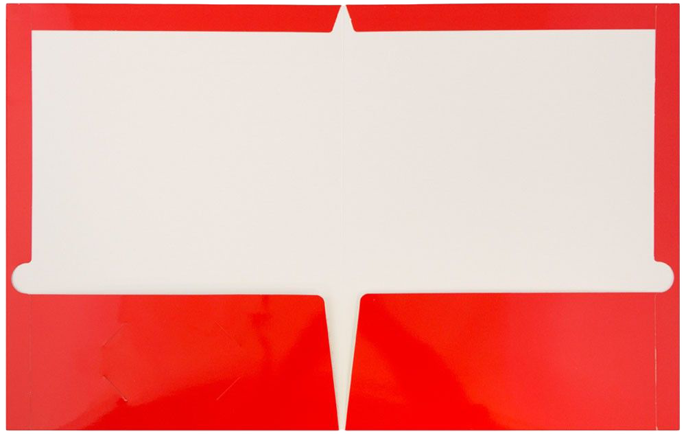 Assorted Primary Glossy Folders and 1 1/2 Inch Binders