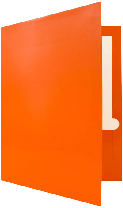 Assorted Primary Glossy Folders and 1 1/2 Inch Binders