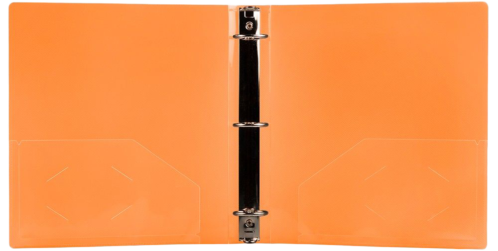 Assorted Glossy Primary Folders and 2 Inch Binders