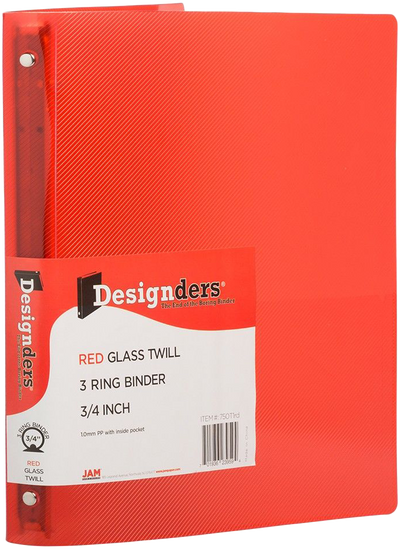 Assorted Primary Heavy-Duty Folders and 3/4 Inch Binders