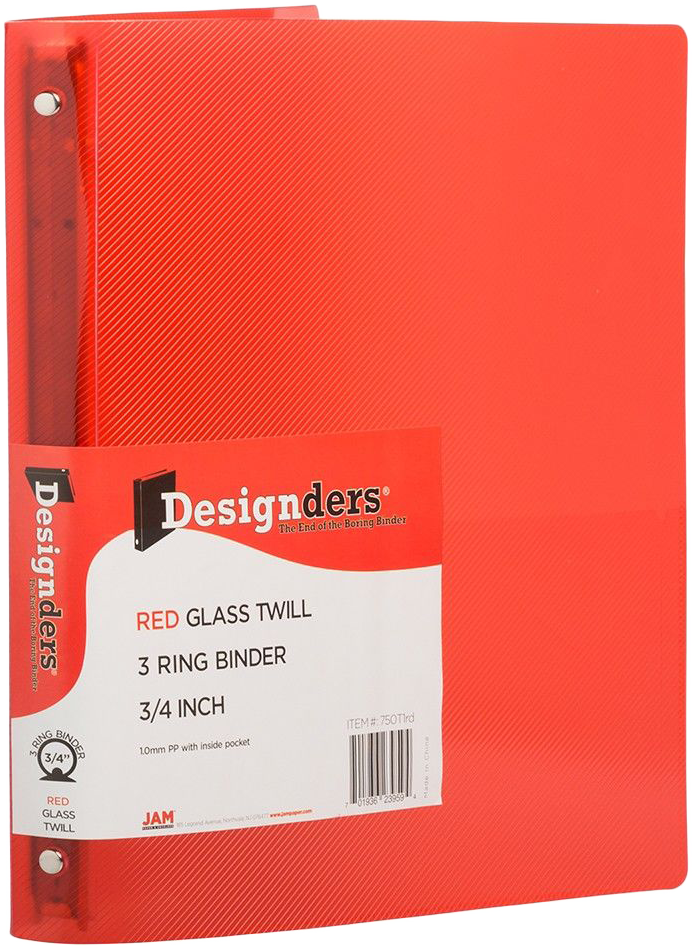 Assorted Primary Heavy-Duty Folders and 3/4 Inch Binders