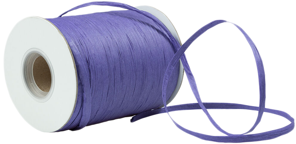 Purple 1/4 Inch x 200 Yards Wraphia Ribbon