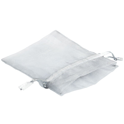 Silver Small Sheer Bags (4 x 5 1/2)