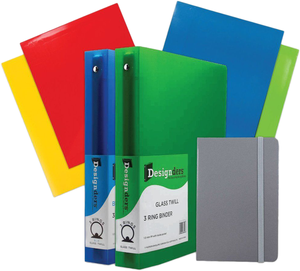 Gray Journal Back to School Primary Assortment Pack with Folders, 1 1/2 Inch Binders and Journal