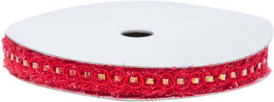 Red Nylon Knit 3 Yards Ribbon