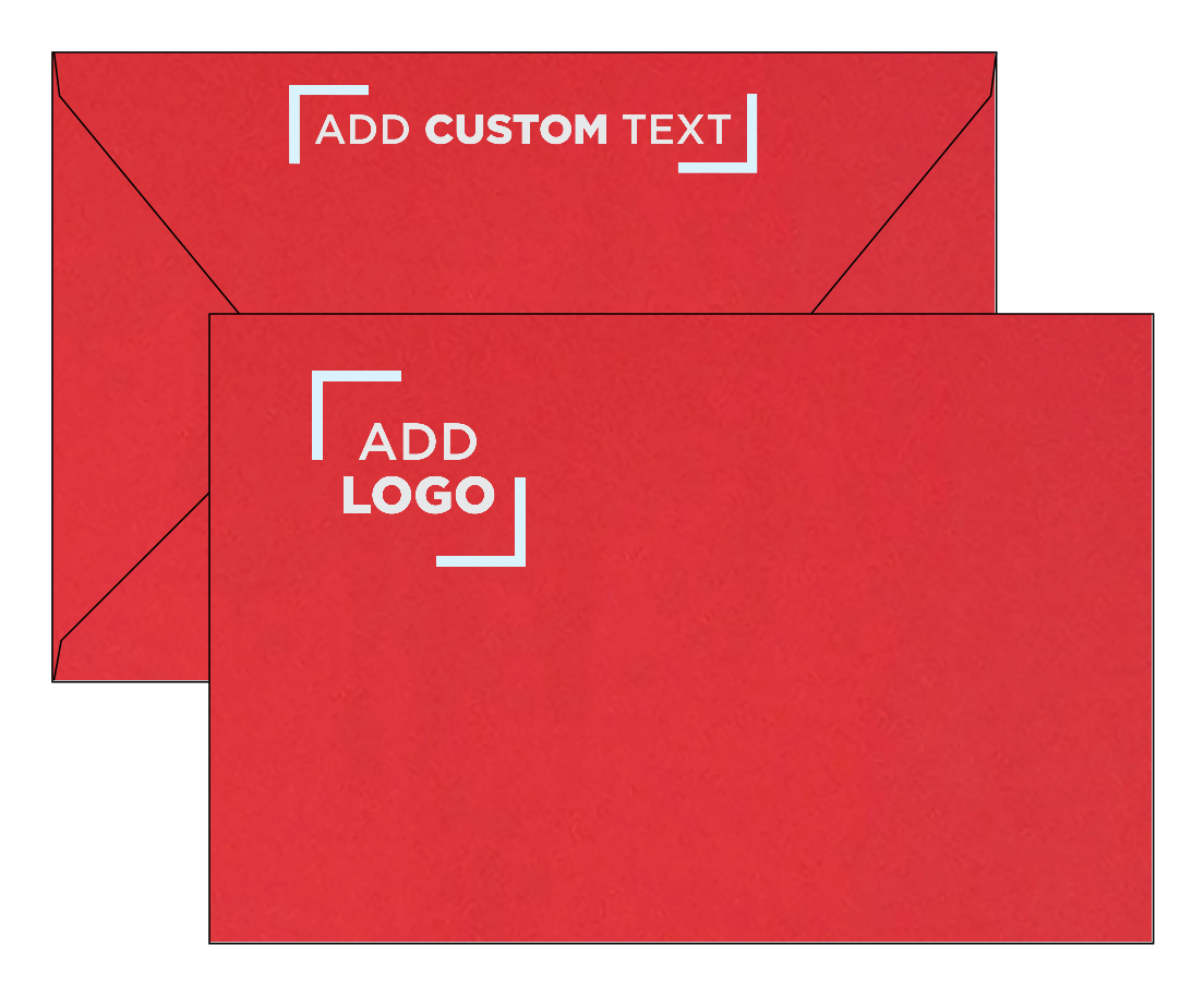 Red 32lb 6 x 9 Booklet Contour Flap Envelopes