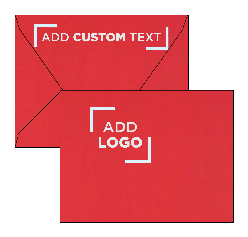 Red 32lb A2 Contour Flap Envelopes (4 3/8 x 5 3/4)