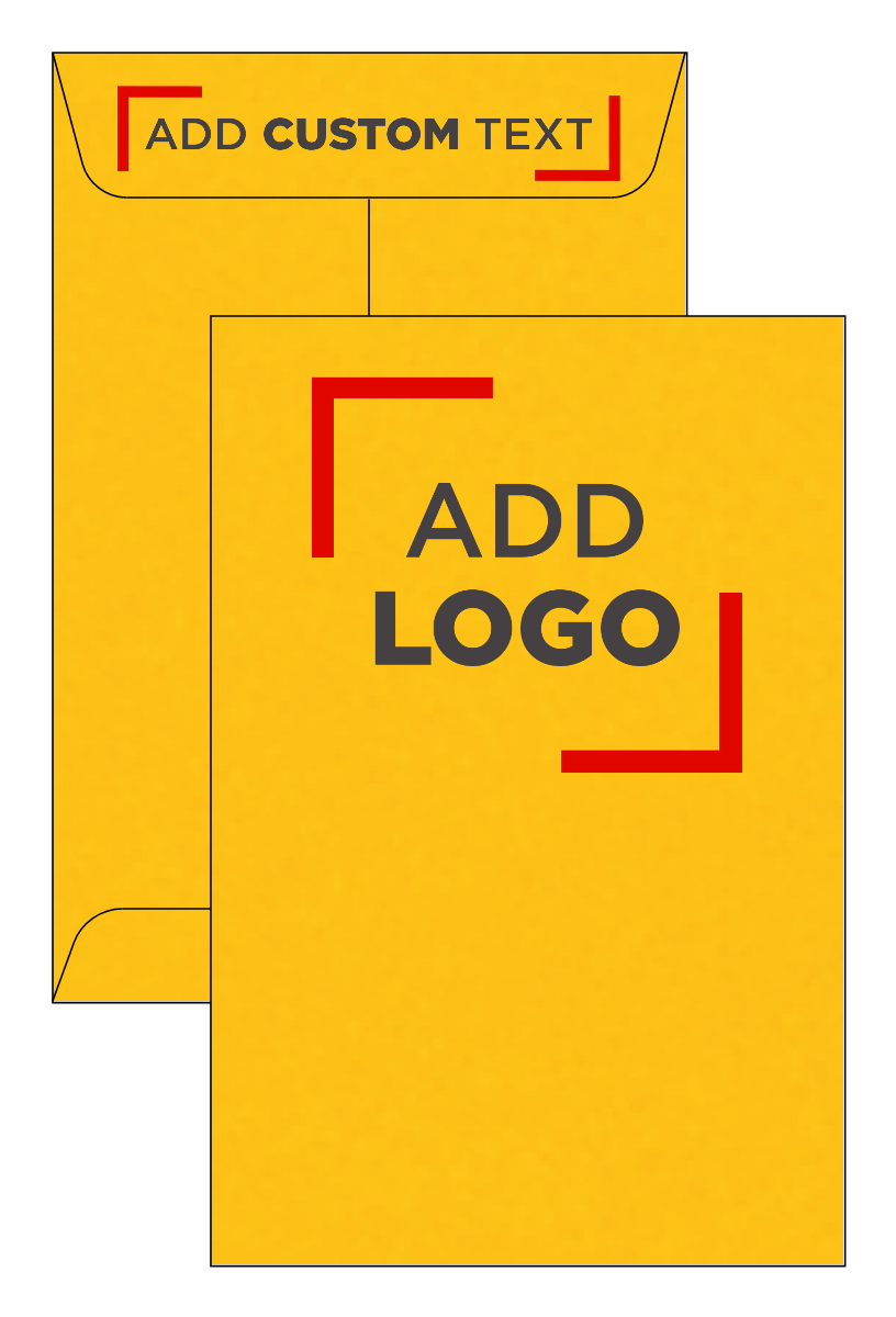 Sunflower Yellow 32lb 6 x 9 Open End Envelopes with Peel & Seal