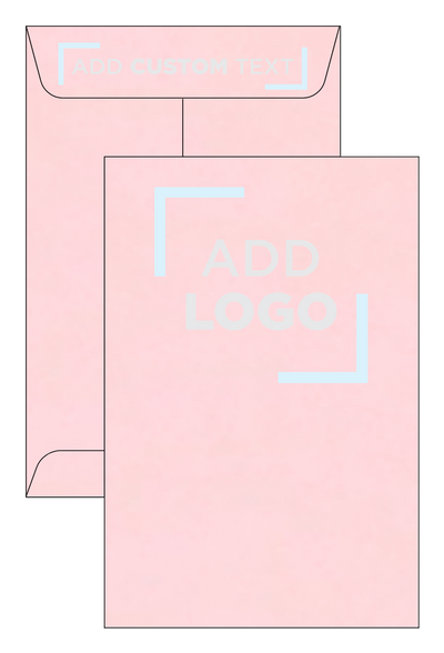Baby Candy Pink 32lb 6 x 9 Open End Envelopes with Peel & Seal