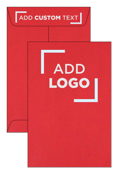 Red 32lb 6 x 9 Open End Envelopes with Peel & Seal