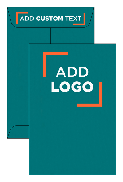 Teal Blue 32lb 6 x 9 Open End Envelopes with Peel & Seal