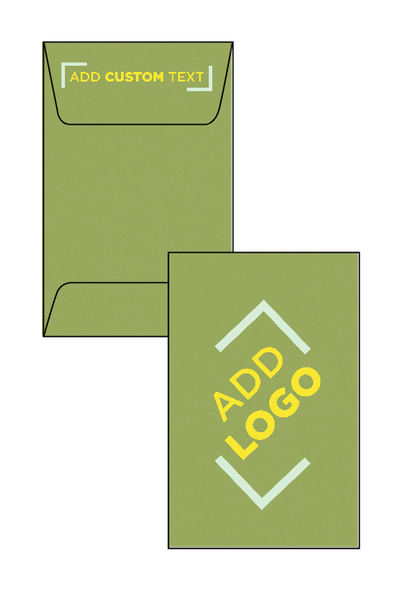 Olive Green 28lb #1 Coin Envelopes (2 1/4 x 3 1/2)
