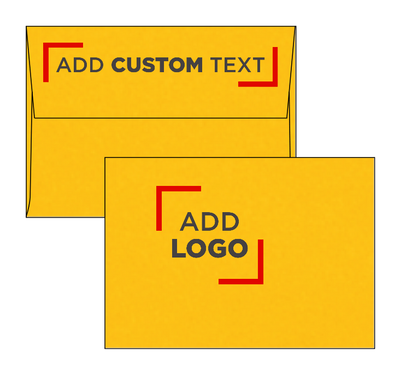 Sunflower Yellow 32lb A1 Invitation Envelopes (3 5/8 x 5 1/8) with Peel & Seal