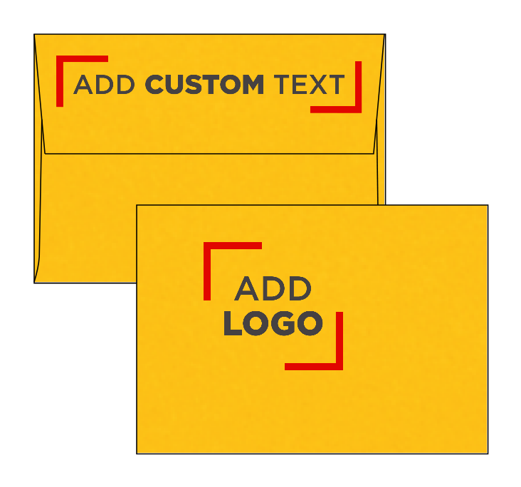 Sunflower Yellow 32lb A1 Invitation Envelopes (3 5/8 x 5 1/8) with Peel & Seal