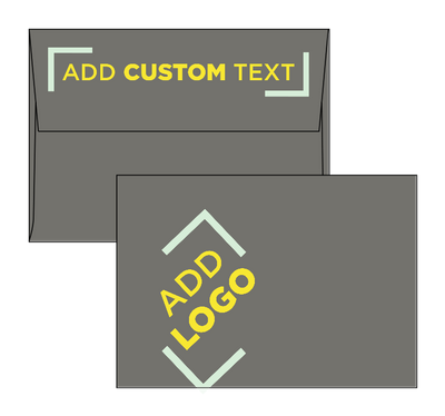 Dark Smoke Gray 32lb A1 Invitation Envelopes (3 5/8 x 5 1/8) with Peel & Seal