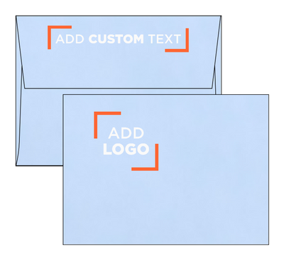 Baby Blue 32lb A6 Invitation Envelopes (4 3/4 x 6 1/2) with Peel & Seal