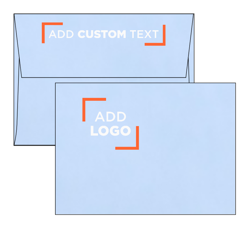 Baby Blue 32lb A6 Invitation Envelopes (4 3/4 x 6 1/2) with Peel & Seal