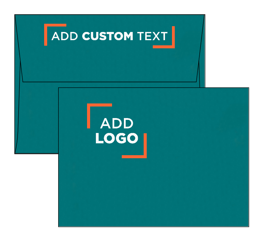 Teal Blue 32lb A6 Invitation Envelopes (4 3/4 x 6 1/2) with Peel & Seal