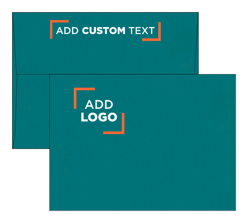 Teal Blue 32lb A7 Invitation Envelopes (5 1/4 x 7 1/4) with Peel & Seal