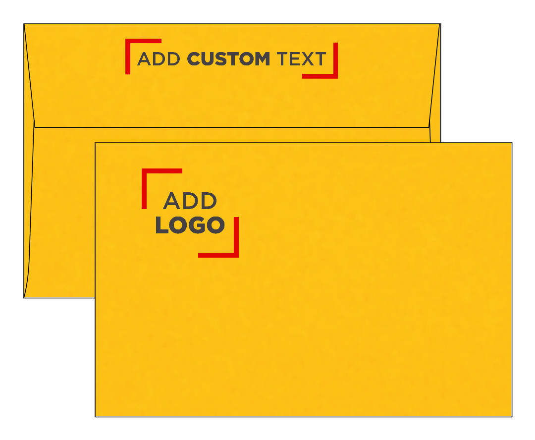 Sunflower Yellow 32lb A9 Invitation Envelopes (5 3/4 x 8 3/4) with Peel & Seal