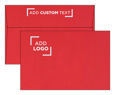 Red 32lb A9 Invitation Envelopes (5 3/4 x 8 3/4) with Peel & Seal