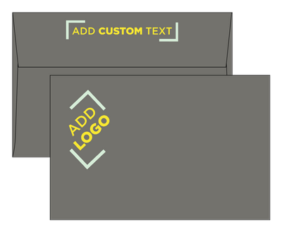Dark Smoke Gray 32lb A9 Invitation Envelopes (5 3/4 x 8 3/4) with Peel & Seal