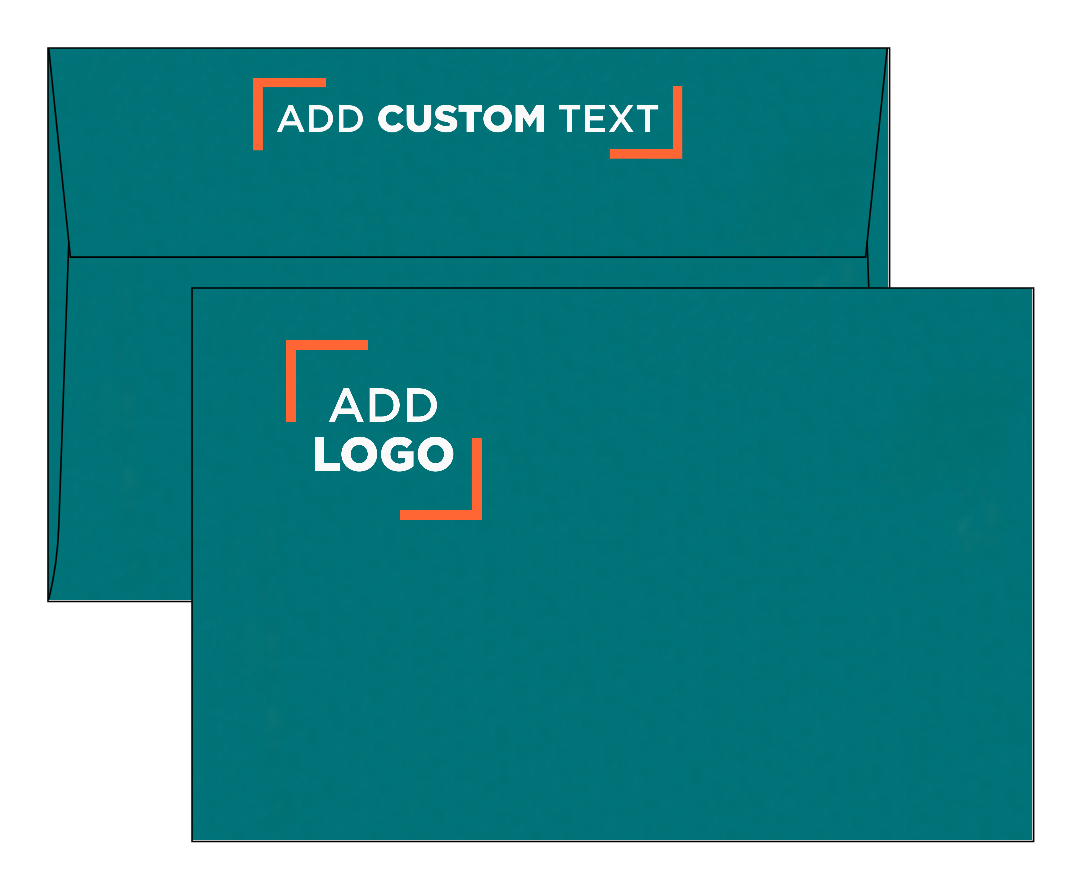 Teal Blue 32lb A9 Invitation Envelopes (5 3/4 x 8 3/4) with Peel & Seal