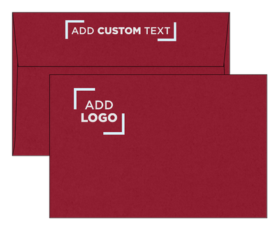 Garnet Dark Red 32lb A9 Invitation Envelopes (5 3/4 x 8 3/4) with Peel & Seal