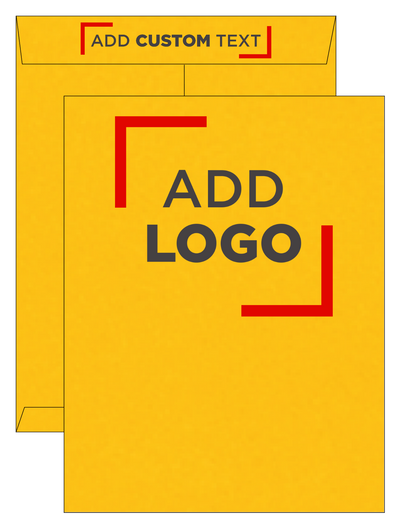 Sunflower Yellow 32lb 10 x 13 Open End Envelopes with Peel & Seal