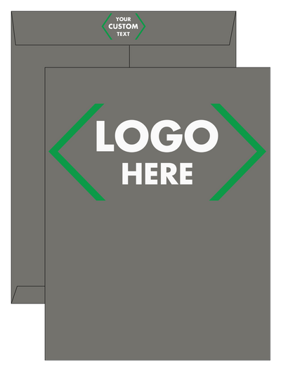 Dark Smoke Gray 32lb 10 x 13 Open End Envelopes with Peel & Seal
