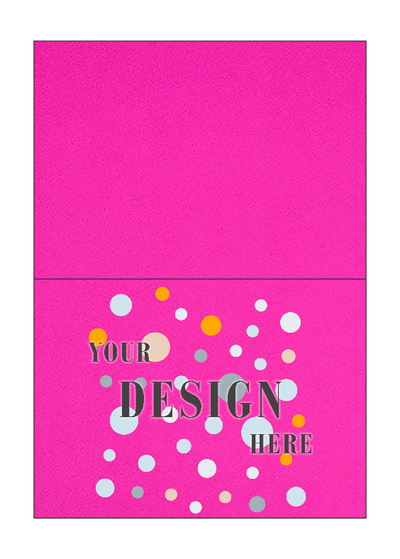 Fuchsia Pink Magenta 100lb A1 Foldover Cards (3 1/2 x 4 7/8)