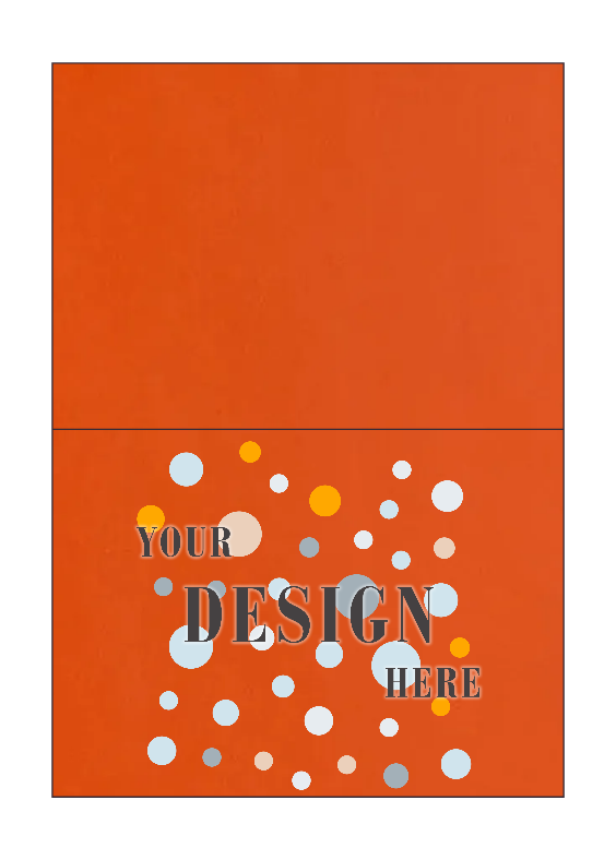 Mandarin Orange 100lb A1 Foldover Cards (3 1/2 x 4 7/8)